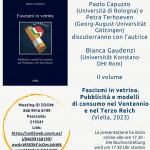 Presentazioni Siscalt: Bianca Gaudenzi, Fascismi in vetrina