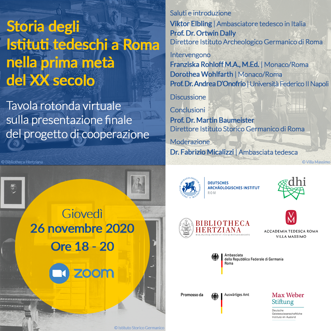 20201126_Storia_Istituti_Tedeschi_a_Roma_XX_secolo
